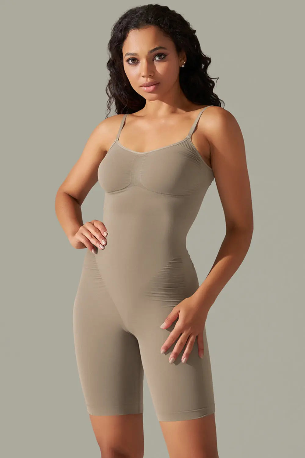 Spaghetti Strap Active Romper Trendsi