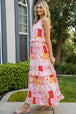   Neck Ruffled Maxi Dress -BazaarBey - www.shopbazaarbey.com