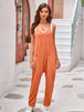 BazaarBey Spaghetti Strap Jumpsuit with Pockets 