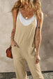 Pocketed Spaghetti Strap Wide Leg Jumpsuit Trendsi