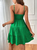 Smocked Tiered Sleeveless Mini Dress -BazaarBey - www.shopbazaarbey.com