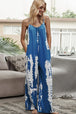Tie-Dye Spaghetti Strap Jumpsuit with Pockets Trendsi