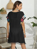Tassel Boat Neck Flutter Sleeve Cover Up Trendsi