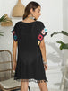 Tassel Boat Neck Flutter Sleeve Cover Up Trendsi