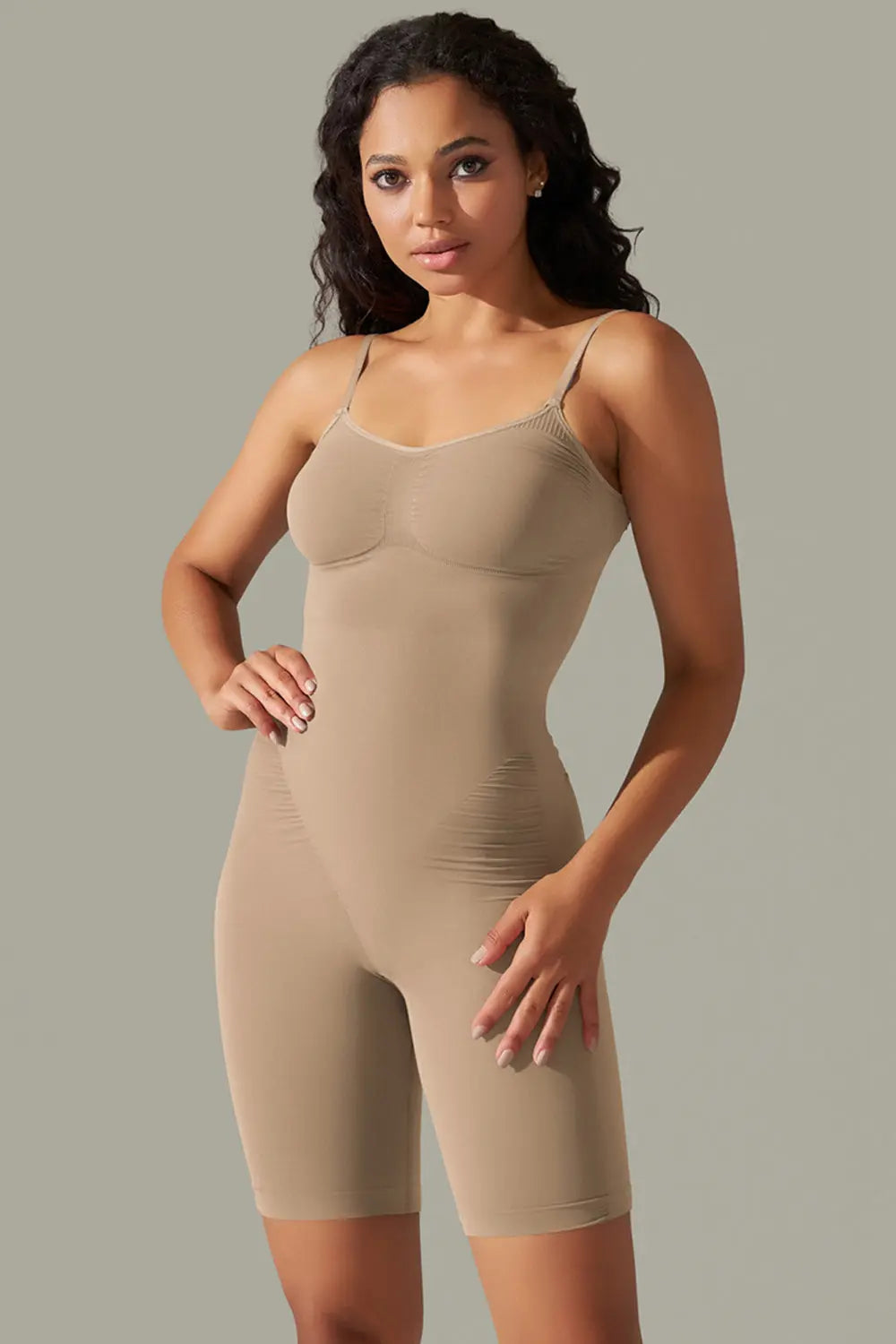Spaghetti Strap Active Romper Trendsi