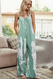 Tie-Dye Spaghetti Strap Jumpsuit with Pockets Trendsi