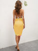 Rainbow Pompom  Swim Skirt Trendsi