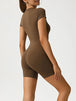  Short Sleeve Active Romper Trendsi