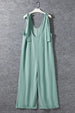 Ribbed V-Neck Wide Leg Jumpsuit with Pockets Trendsi