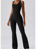  Wide Strap Bootcut Active Jumpsuit Trendsi