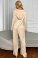 Long Sleeve V-Neck Jumpsuit with Pockets Trendsi