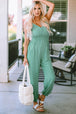 Spaghetti Strap V-Neck Jumpsuit with Pockets Trendsi