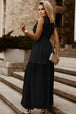 Slit Lace Detail V-Neck Dress -BazaarBey - www.shopbazaarbey.com