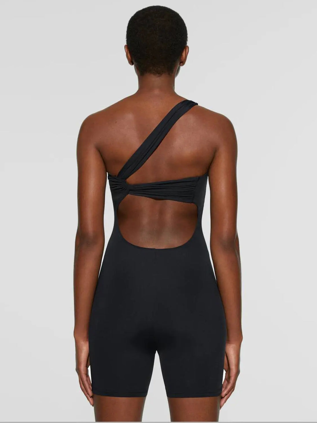Single Shoulder Active Romper Trendsi
