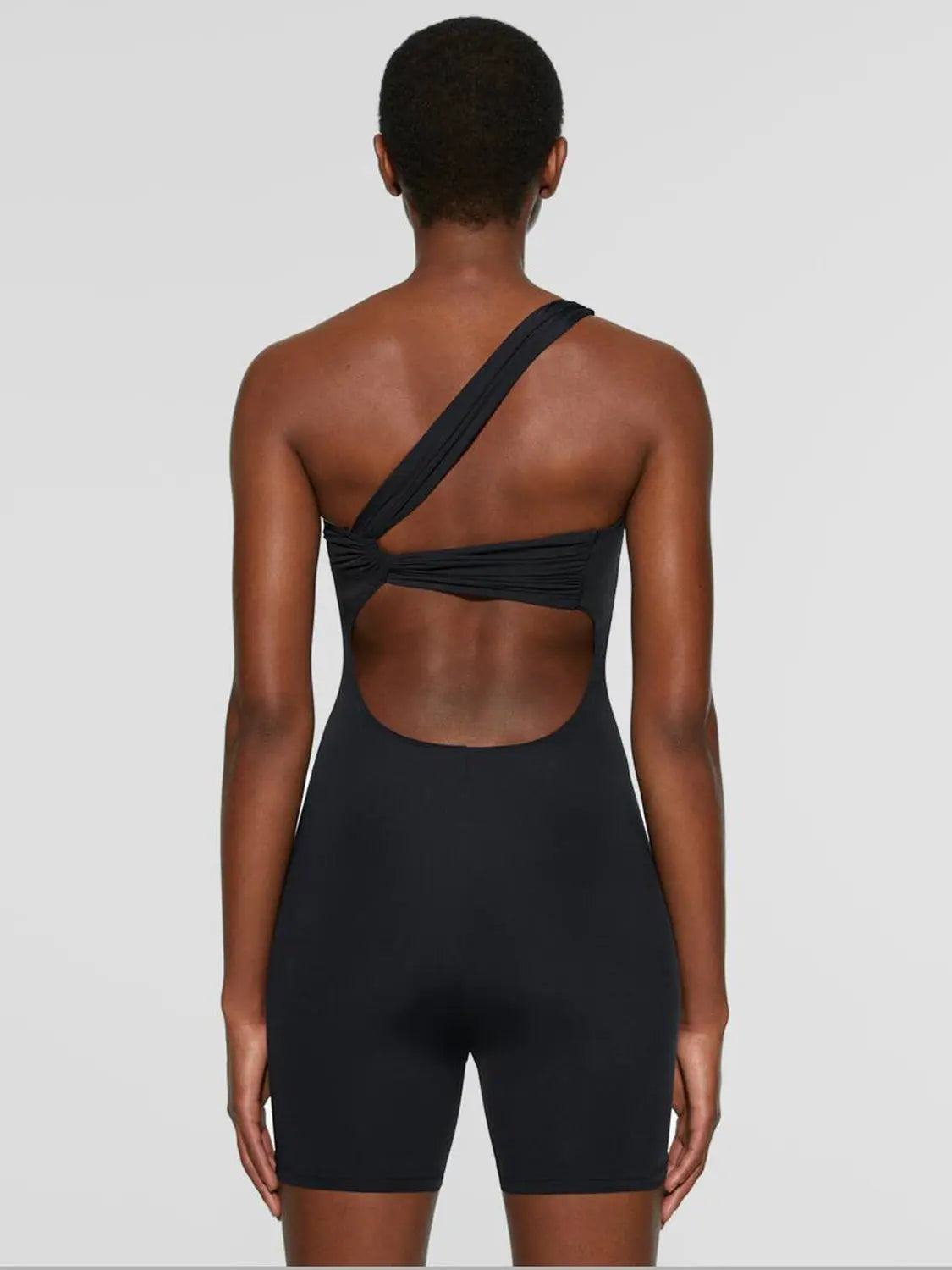 Single Shoulder Active Romper Trendsi