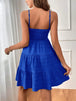 Smocked Tiered Sleeveless Mini Dress -BazaarBey - www.shopbazaarbey.com