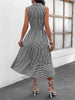 Striped  Sleeveless Midi Dress -BazaarBey - www.shopbazaarbey.com