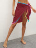 Rainbow Pompom  Swim Skirt Trendsi
