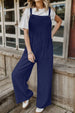  Wide Leg Front Pocket Jumpsuit Trendsi