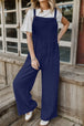  Wide Leg Front Pocket Jumpsuit Trendsi