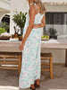 Printed Wide Leg Jumpsuit with Pockets Trendsi