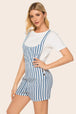 Striped Scoop Neck Romper Trendsi