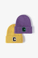 Letter C Patch Cuffed Beanie Trendsi