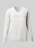 V-Neck Long Sleeve Knit Top Bazaarbey