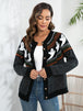Ghost Button Up Long Sleeve Cardigan Trendsi
