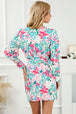 Printed  Tie Waist Mini Dress -BazaarBey - www.shopbazaarbey.com