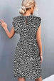 Leopard Round Neck Mini Dress -BazaarBey - www.shopbazaarbey.com