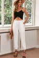 Drawstring  Waist Cropped Joggers Bazaarbey