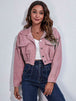 Collared Neck Dropped Shoulder Buttoned Jacket Bazaarbey