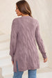 Cable-Knit Dropped Shoulder Cardigan Bazaarbey