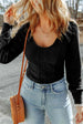 Scoop Neck Long Sleeve Top Trendsi