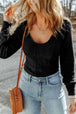 Scoop Neck Long Sleeve Top Trendsi