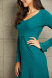  Full Size Chevron Upper Bodycon Midi Dress -BazaarBey - www.shopbazaarbey.com