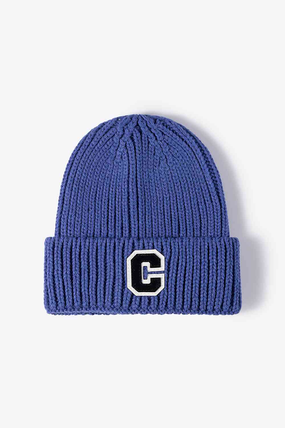 Letter C Patch Cuffed Beanie Trendsi