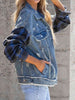 Raw Hem Distressed Denim Jacket Bazaarbey