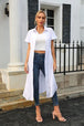 Tied Button Up Shirt Dress -BazaarBey - www.shopbazaarbey.com