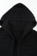Open Front Longline Hooded Cardigan Bazaarbey