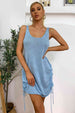 Drawstring Backless Mini Dress -BazaarBey - www.shopbazaarbey.com