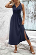  Neck Slit Sleeveless Dress -BazaarBey - www.shopbazaarbey.com