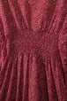 Smocked V-Neck Balloon Sleeve Dress Bazaarbey