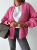 Open Front Dropped Shoulder Cardigan Bazaarbey