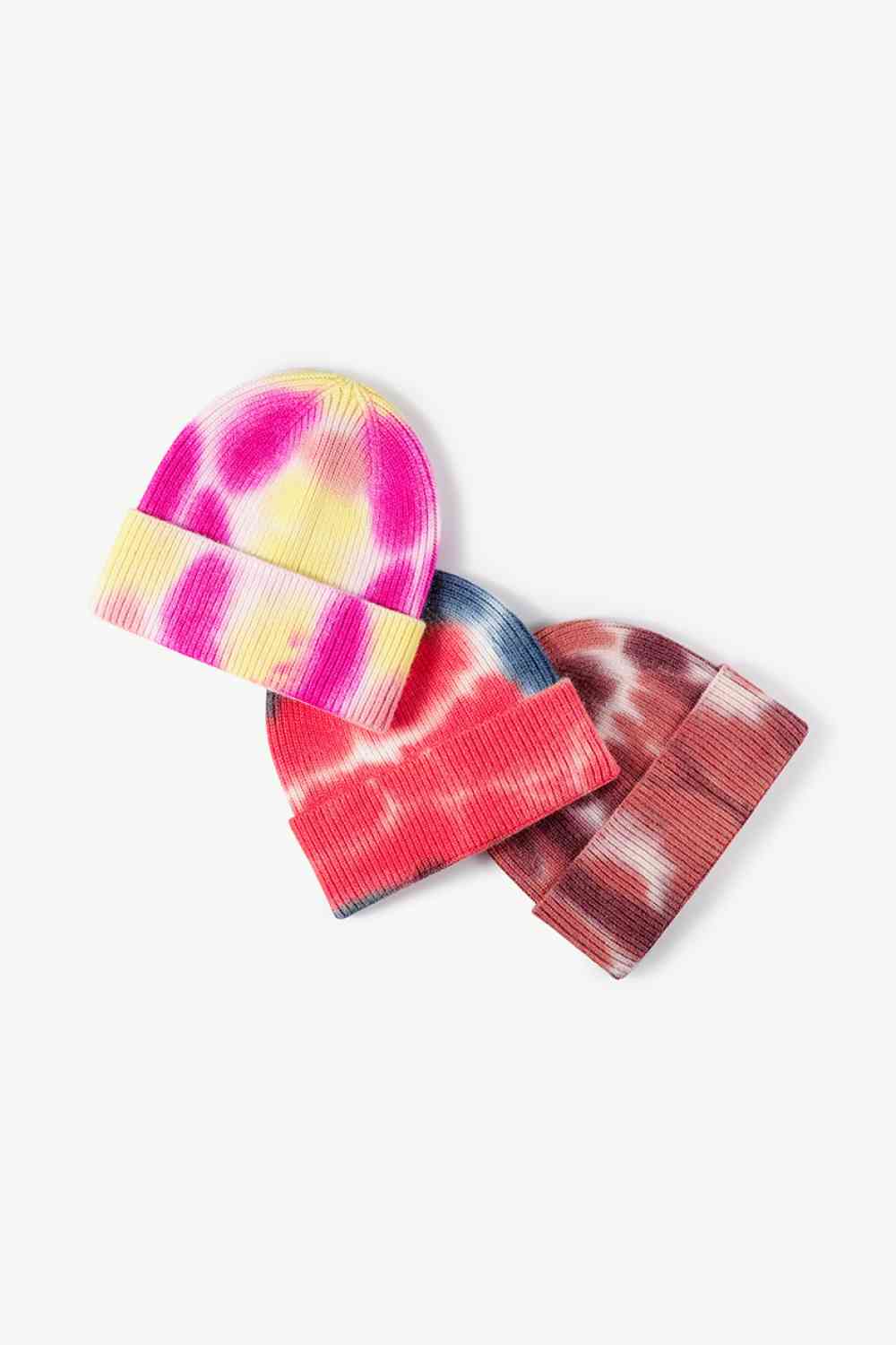 Tie-Dye Cuffed Knit Beanie Trendsi
