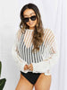 Long Sleeve Round Neck Openwork Cover-Up Trendsi