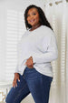  Seam Detail Round Neck Long Sleeve Top Trendsi