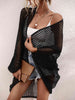 Openwork Open Front Longline Cover Up Bazaarbey