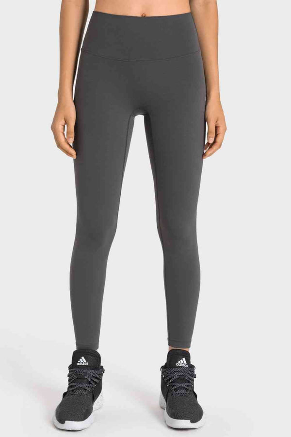 High-Rise Wide Waistband Yoga Leggings Bazaarbey